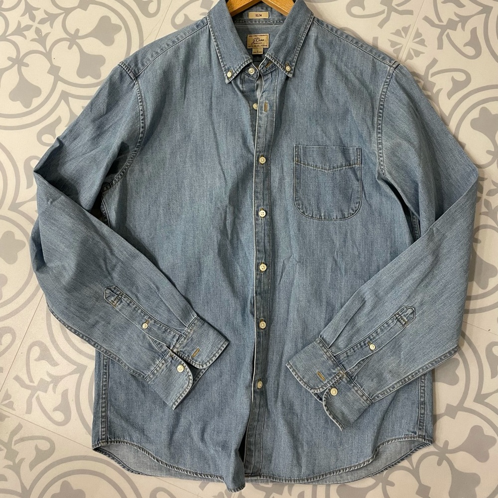 J Crew denim button down